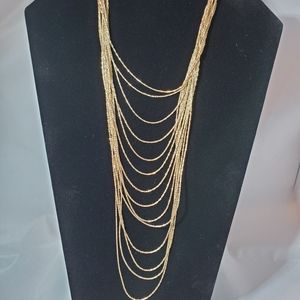 Gold vermel 14k layered necklace